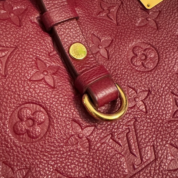 Authentic Louis Vuitton Monogram Empreinte Citadine PM Tote Bag Red - Picture 4 of 16